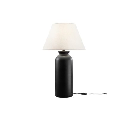 madiba ceramic table lamp with e27 fabric lampshade (1)