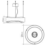 qn horizon ring led 80 teak size 1